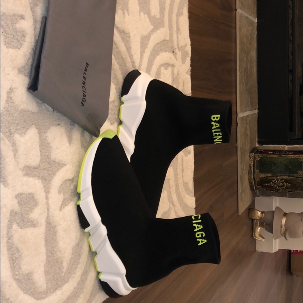 Sporty Knit Balenciaga Black Yellow